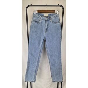 Everlane The Original Cheeky Jean Crop 26 Women's Light Blue Wash High Rise 90s